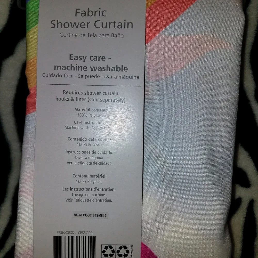 ALLURE Fabric Shower Curtain - Princess